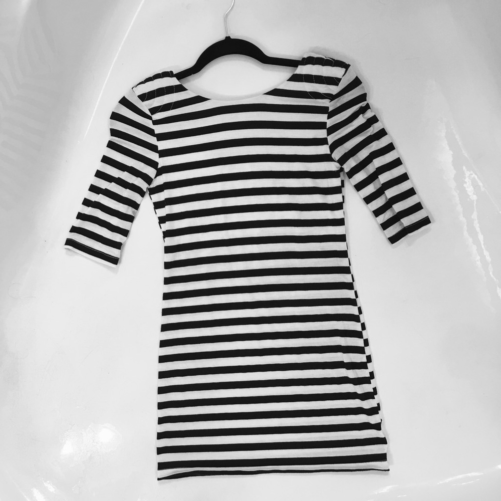Black and white Bebe dress